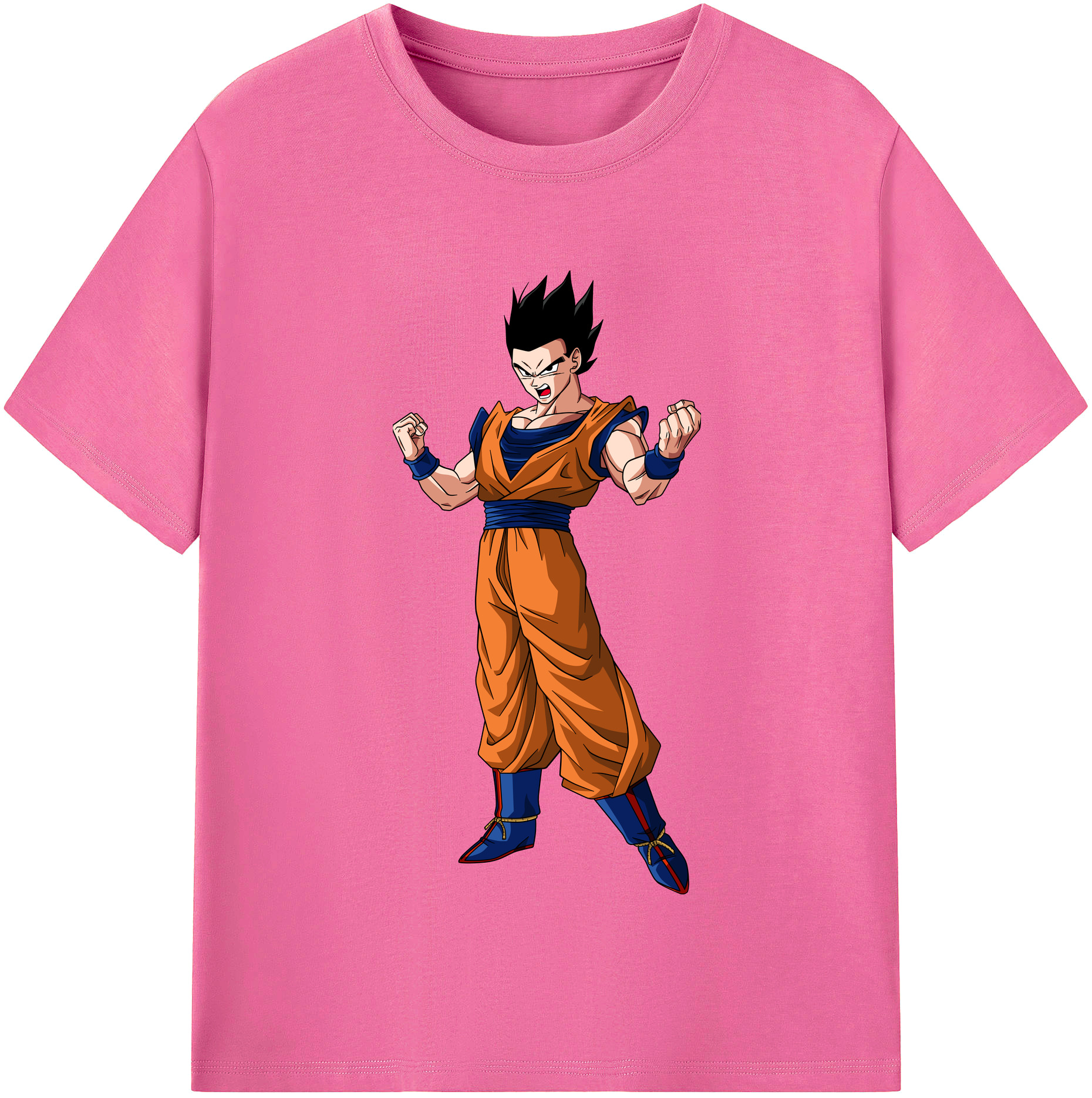 （画像用） ドラゴンボール 孫 悟飯（そんごはん）DRAGON BALL Son Gohan レディースカジュアルプリントTシャツ（綿100％）